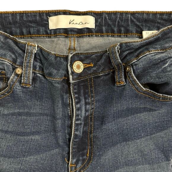 KanCan Estilo 9 ankle skinny mid rise distressed jeans size 28 dark denim pants - Picture 7 of 7